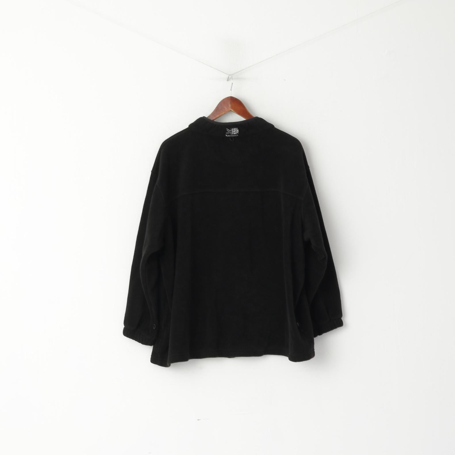 Karrimor Men 4XL Fleece Top Black Mountain Company Full Zipper Active Sport Top