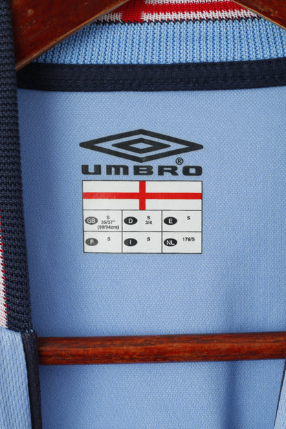 Umbro Chemise à manches longues pour homme Bleu Angleterre Football Kick Off 2004 Haut en jersey