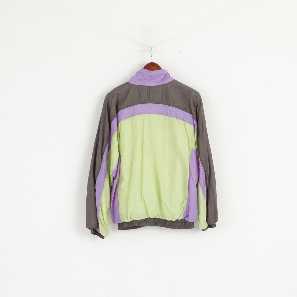 United Movements Veste Homme Violet Festival Nylon Vintage 80's Zip Up Unisex Track Top