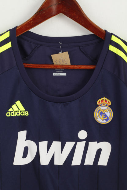 Adidas Real Madrid Women M Shirt Blue Football Club Ozil #10 Jersey Top