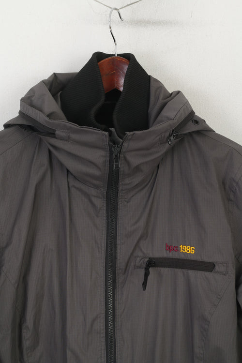Bonprix Femmes 42 16 Veste Gris Extérieur À Capuche Full Zip Adventure Top