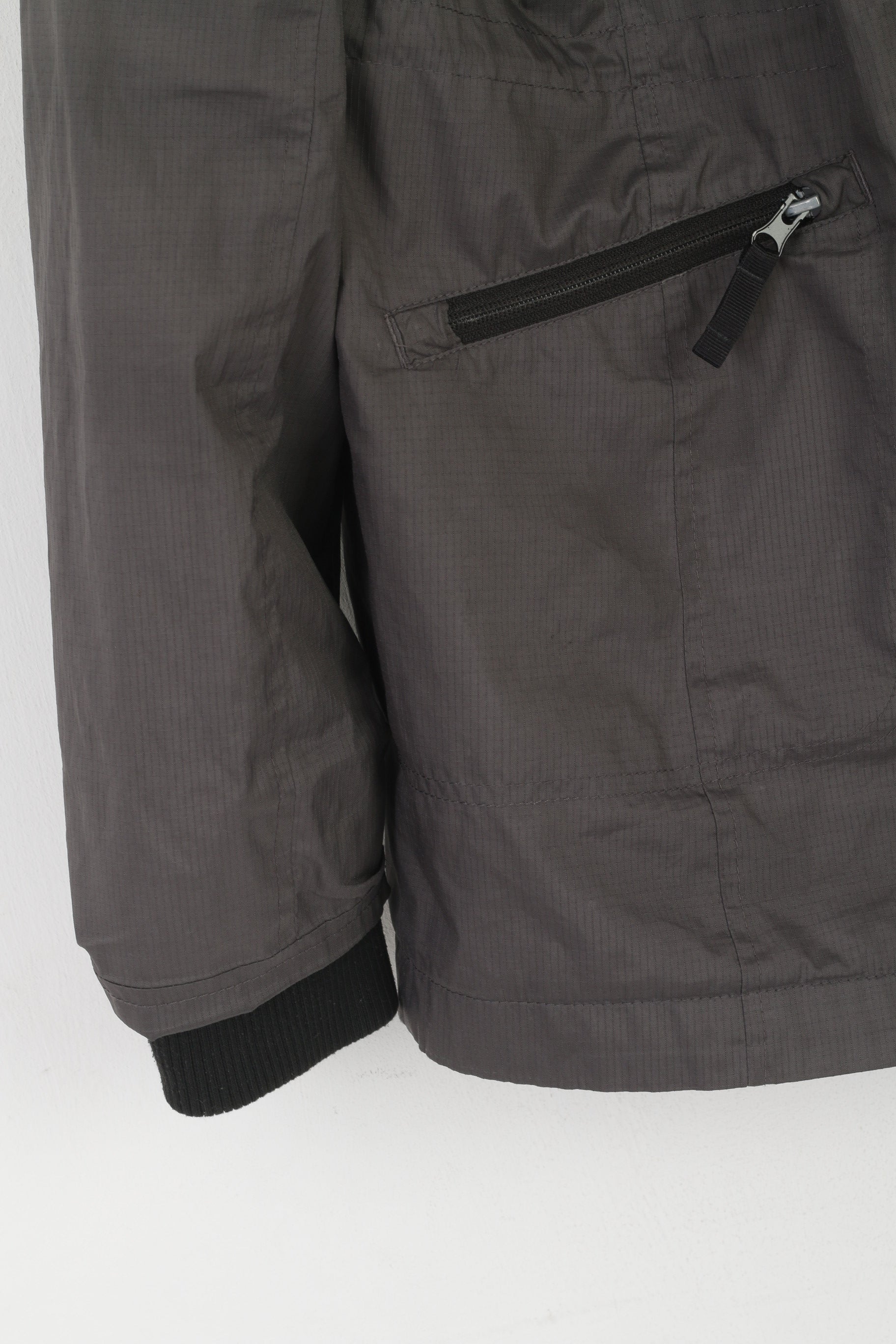 Bonprix Femmes 42 16 Veste Gris Extérieur À Capuche Full Zip Adventure Top