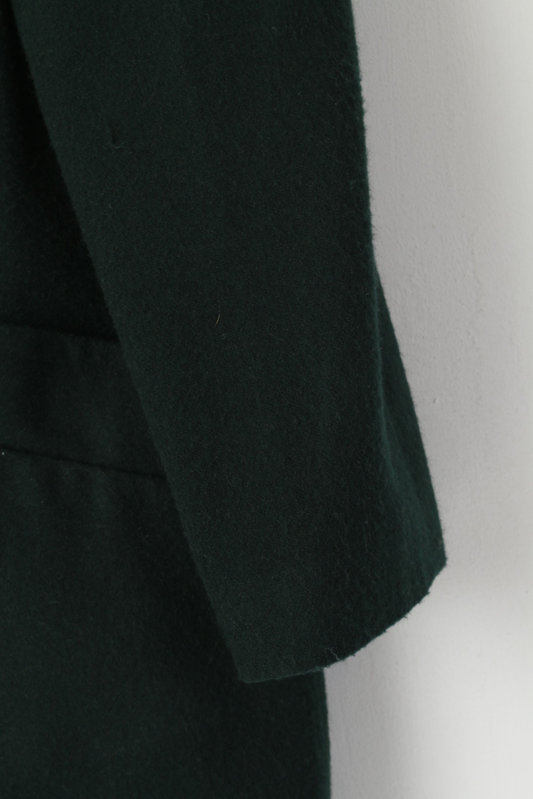 Astraka Femmes 16 XL Manteau Vert Laine vintage Double Breasted Veste Classique