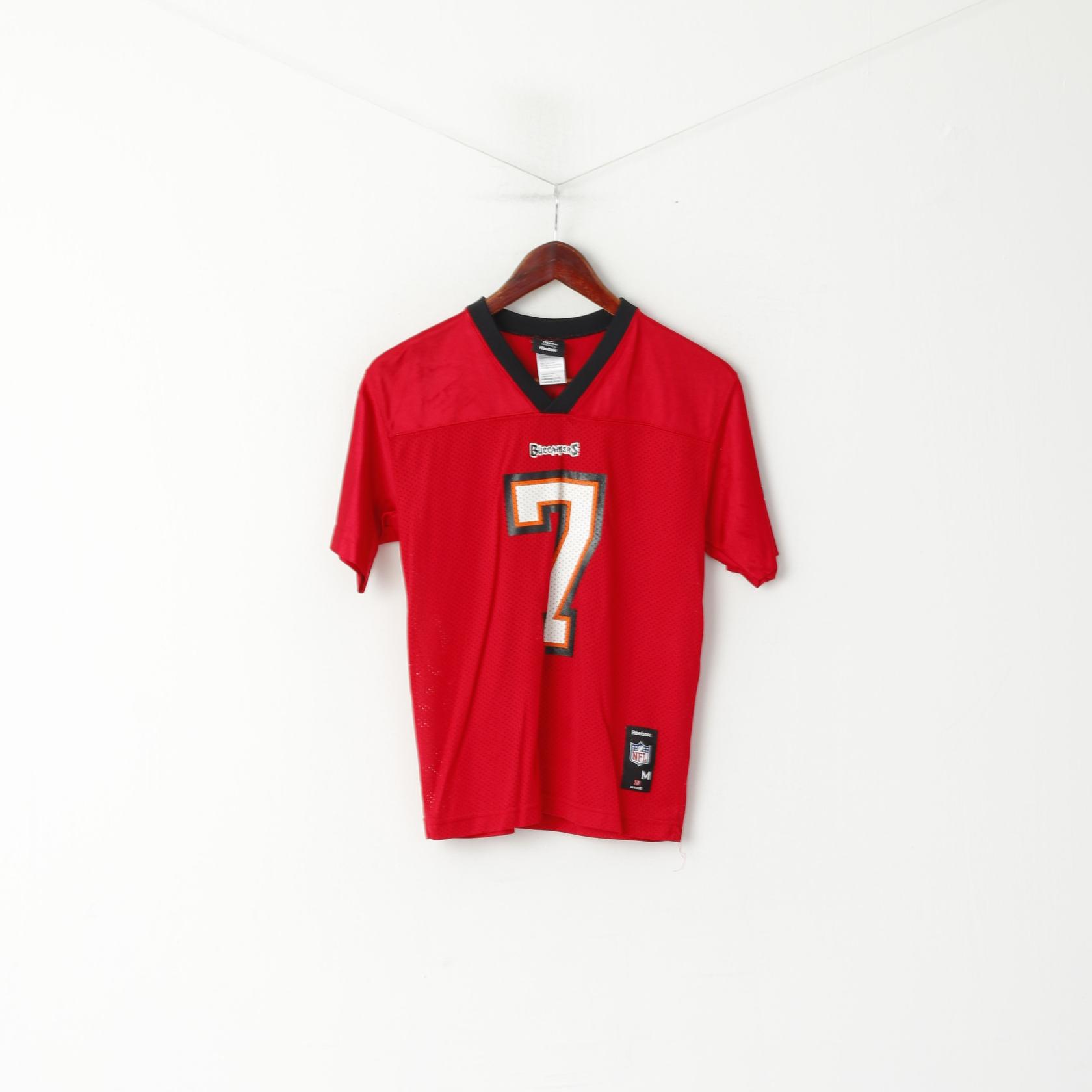 Reebok Boys 10 - 12 Age Shirt Red NFL Team Buccaneers Nylon Garcia #7 Top