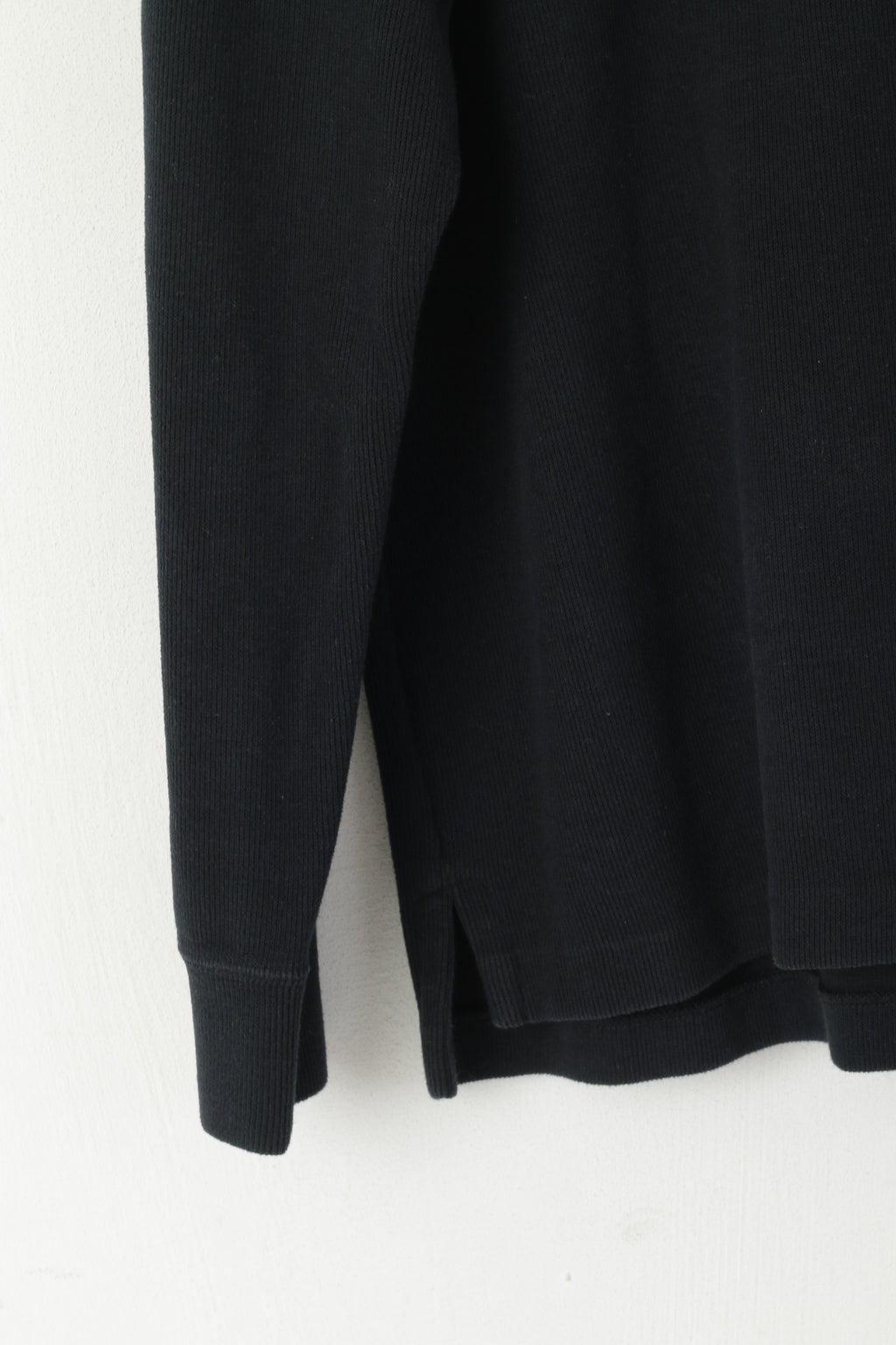 Kangol Men S Sweatshirt Black Pullover Cotton Vintage Zip Neck Sport Top