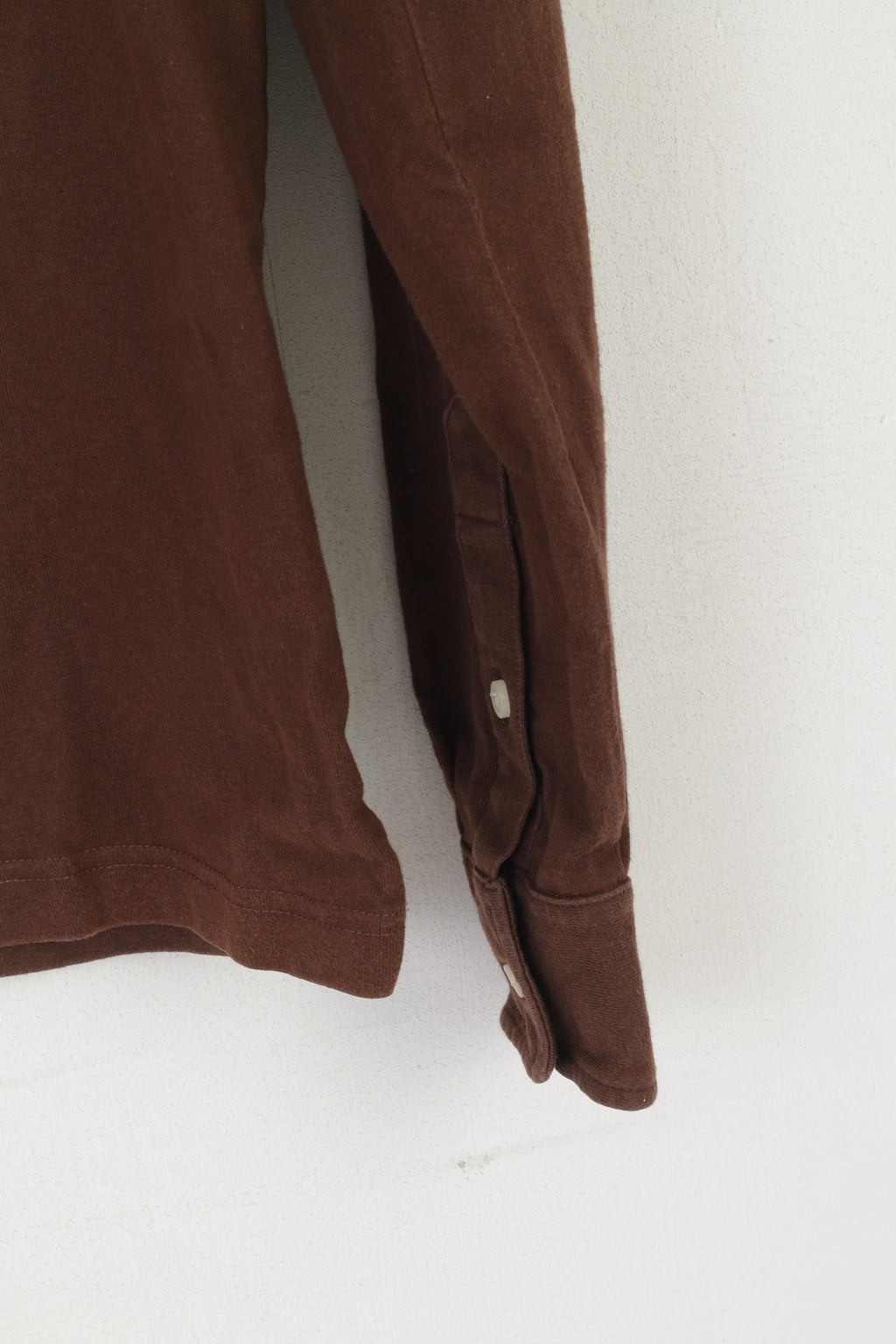 Hackett London Men XS Polo Shirt Brown Cotton Limited Edition Long Sleeve Top