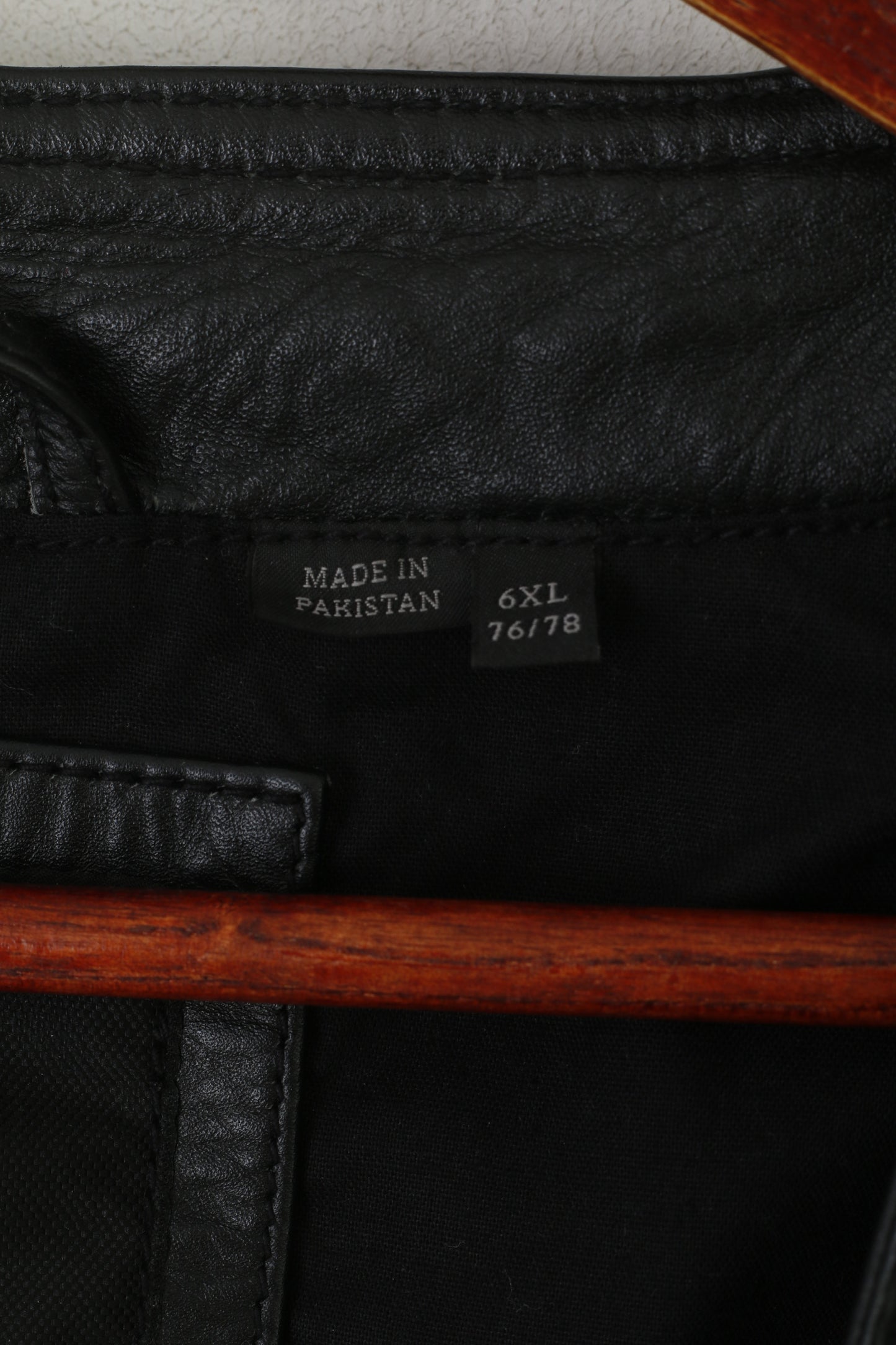 JP 1880 Men 6XL Waistcoat Black Leather Nappa Northern Brand Biker Vest