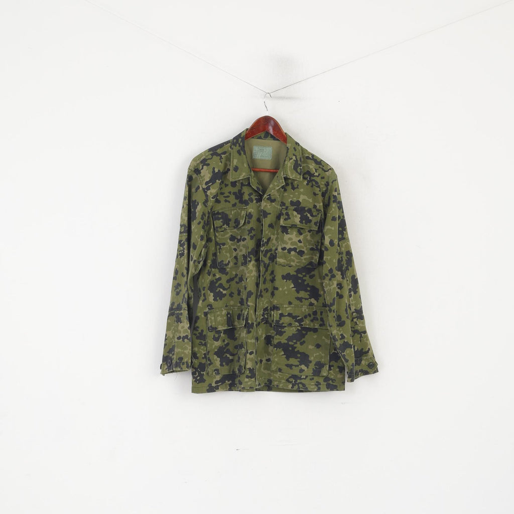 MMB Giacca da uomo M in cotone verde Moro Army Military Dansk Tarn Top con bottoni