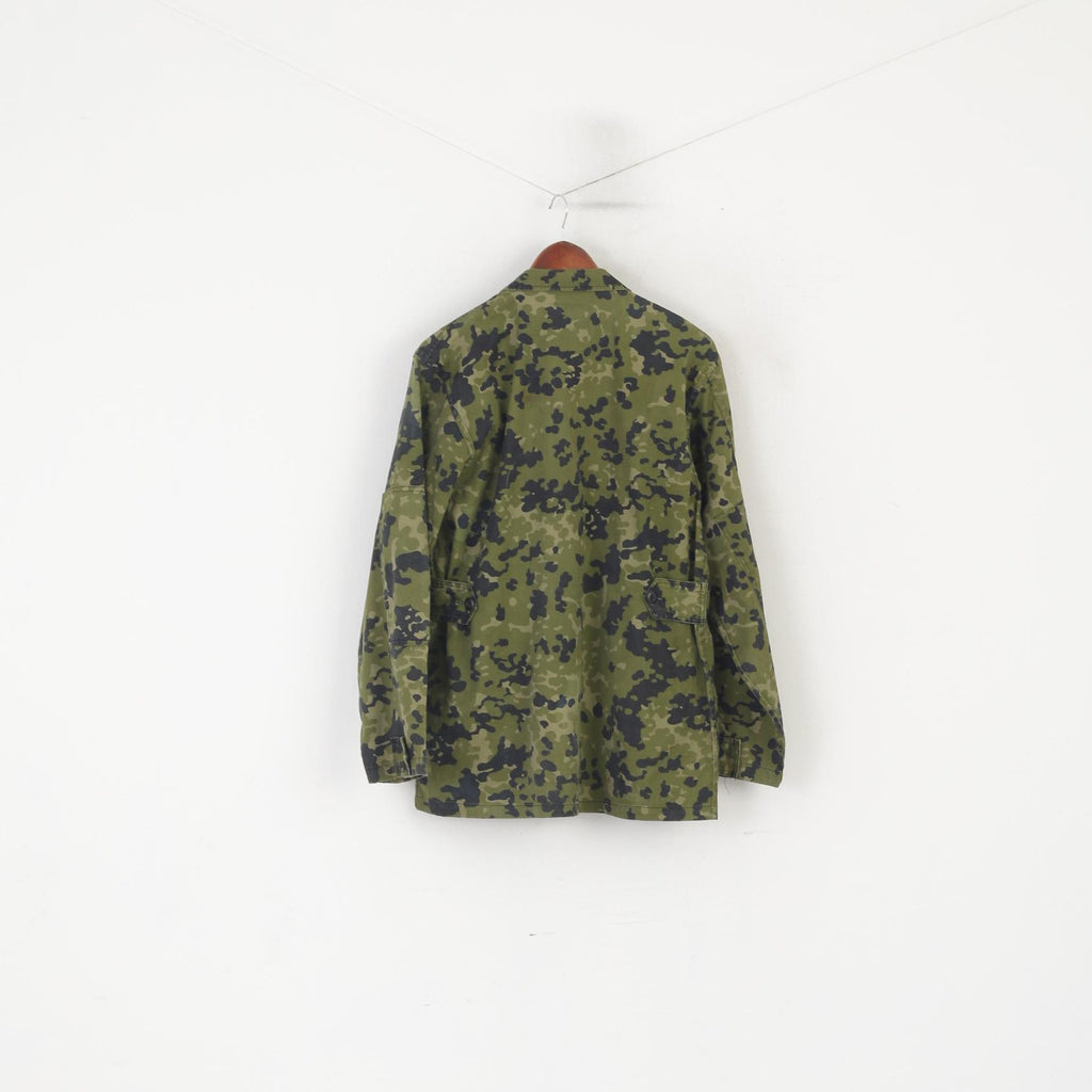 MMB Giacca da uomo M in cotone verde Moro Army Military Dansk Tarn Top con bottoni