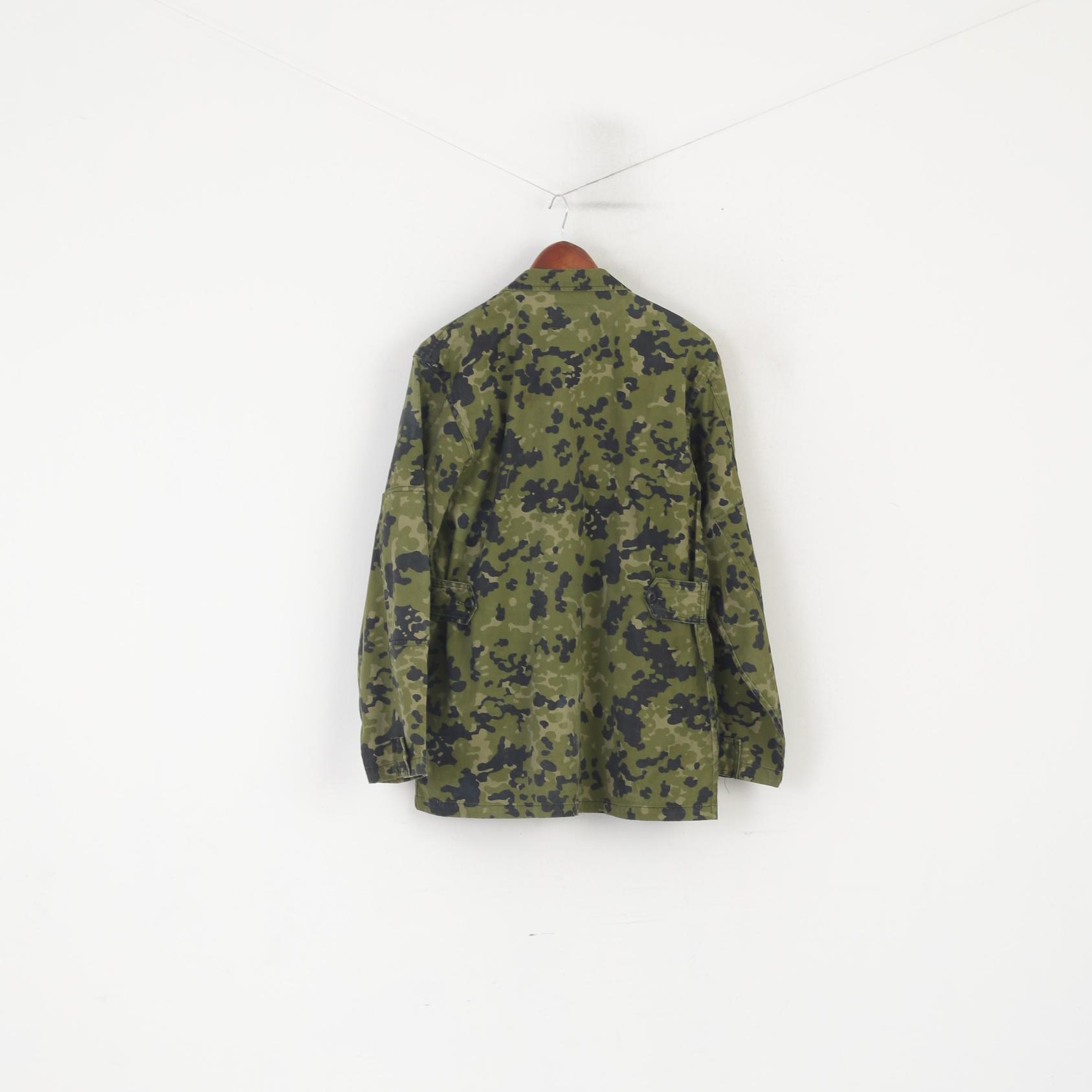 MMB Giacca da uomo M in cotone verde Moro Army Military Dansk Tarn Top con bottoni