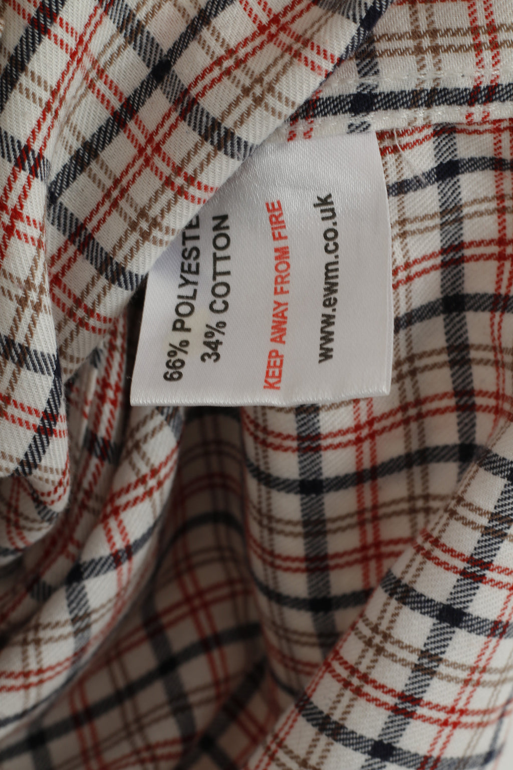 James Pringle Men S Casual Shirt Beige Check Cotton Long Sleeve Pocket Top