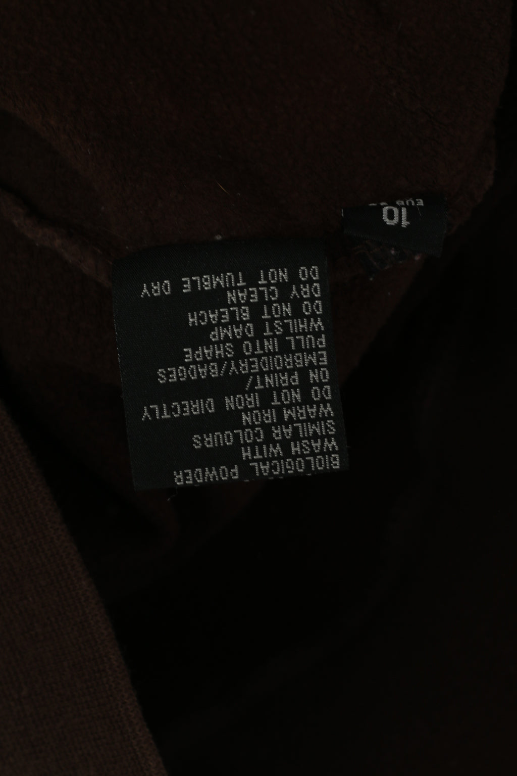 Musto Women 10 S Sweatshirt Brown Cotton Hooded V Neck Kangaroo Pocket Top