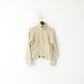 Champion Women L (M) Sweatshirt Beige Fleece Top Natural Scenic Trails retro Top