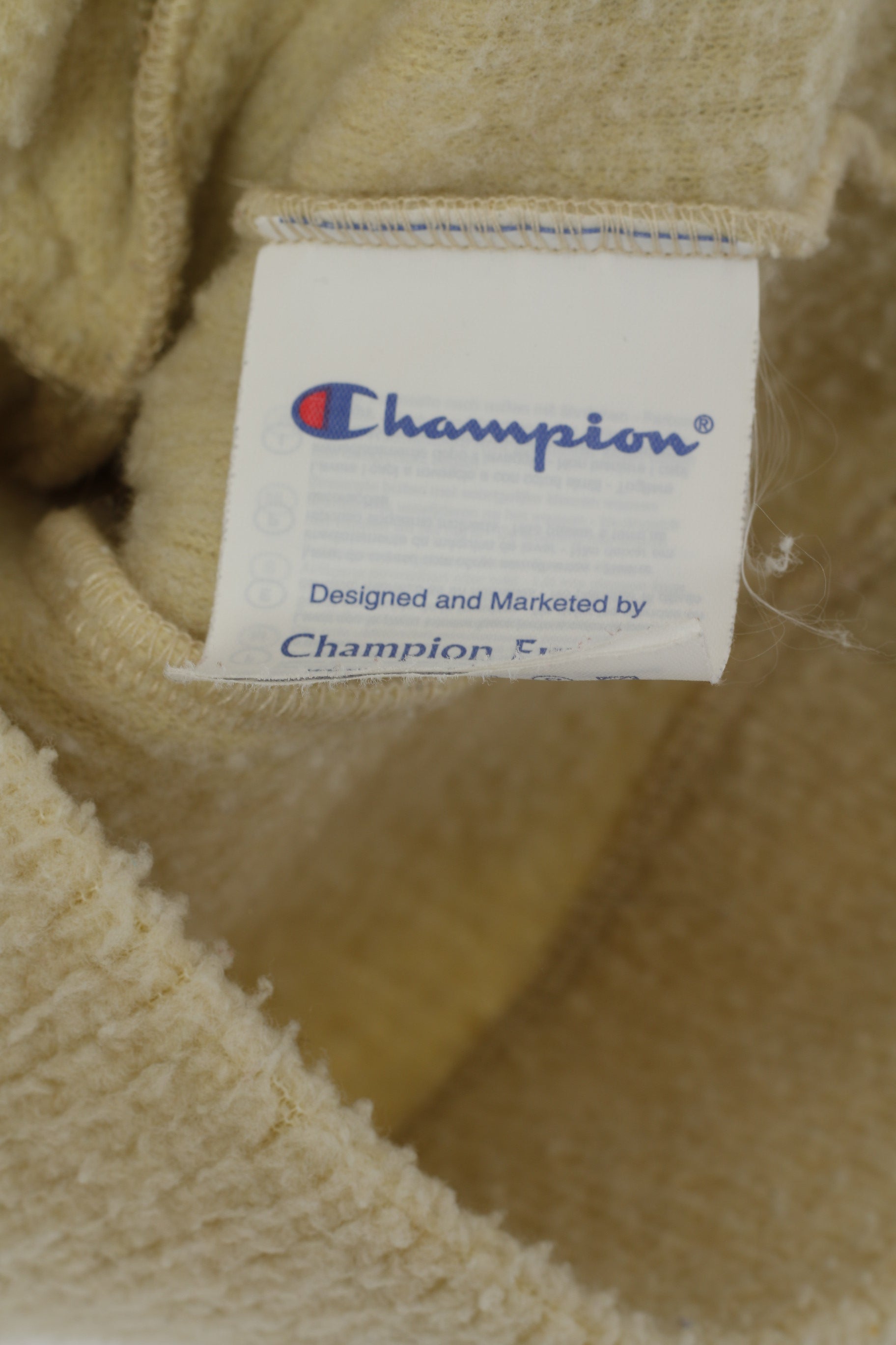 Felpa Champion da donna L (M) Top in pile beige Top retrò Natural Scenic Trails