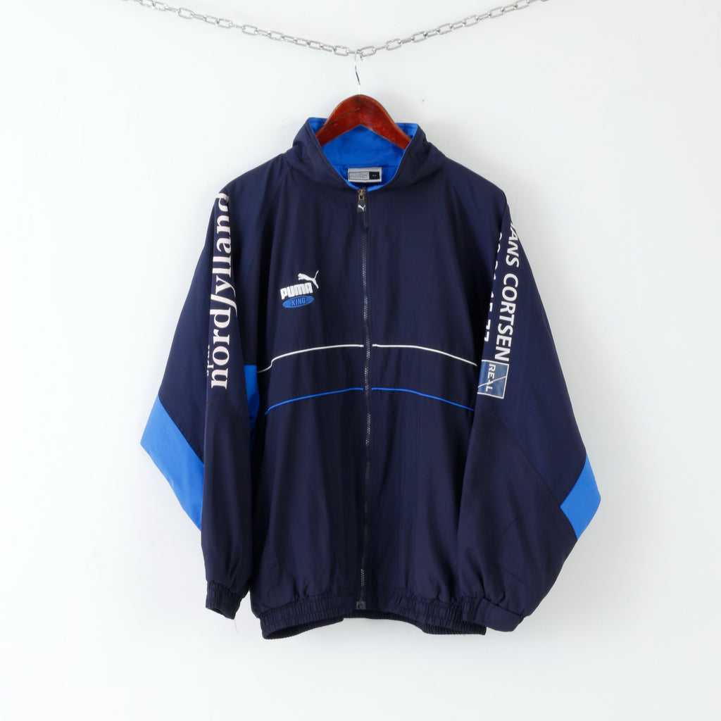 Giacca da uomo Puma M Navy Zip Up King Activewear Maglia leggera da pista