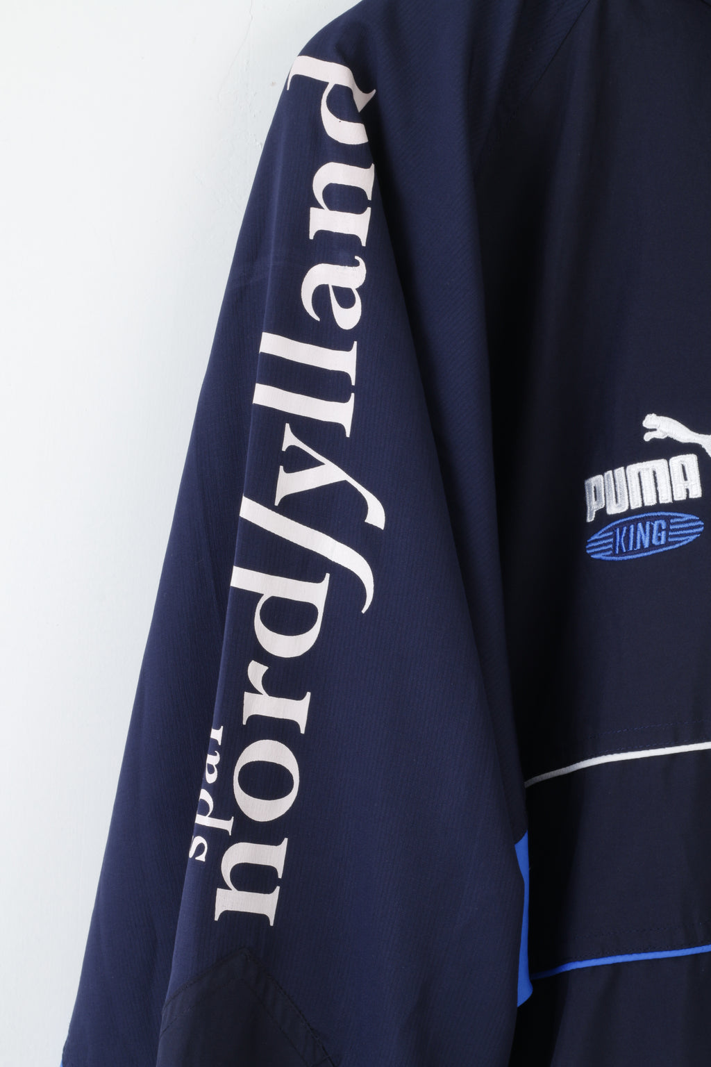 Giacca da uomo Puma M Navy Zip Up King Activewear Maglia leggera da pista