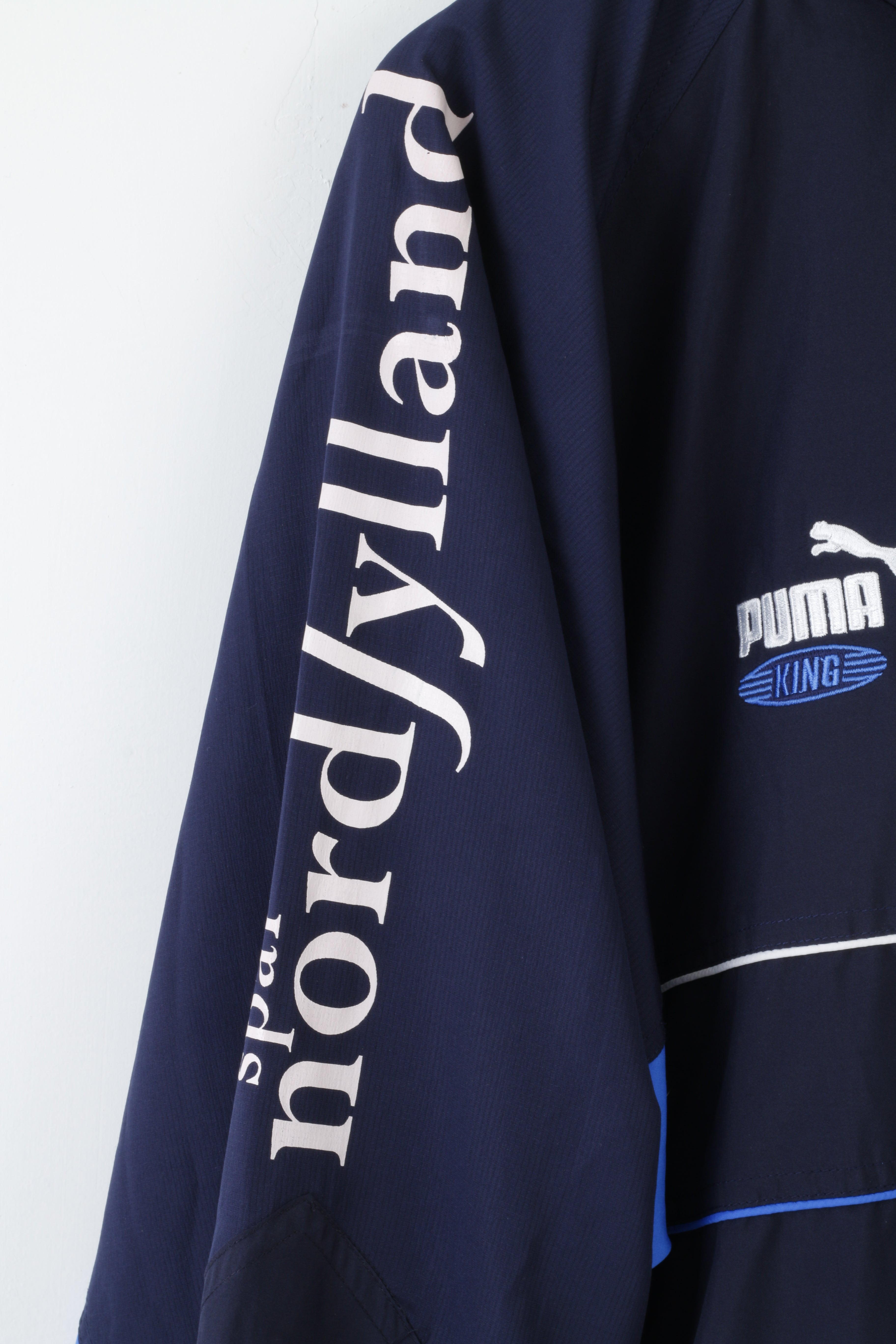 Giacca da uomo Puma M Navy Zip Up King Activewear Maglia leggera da pista