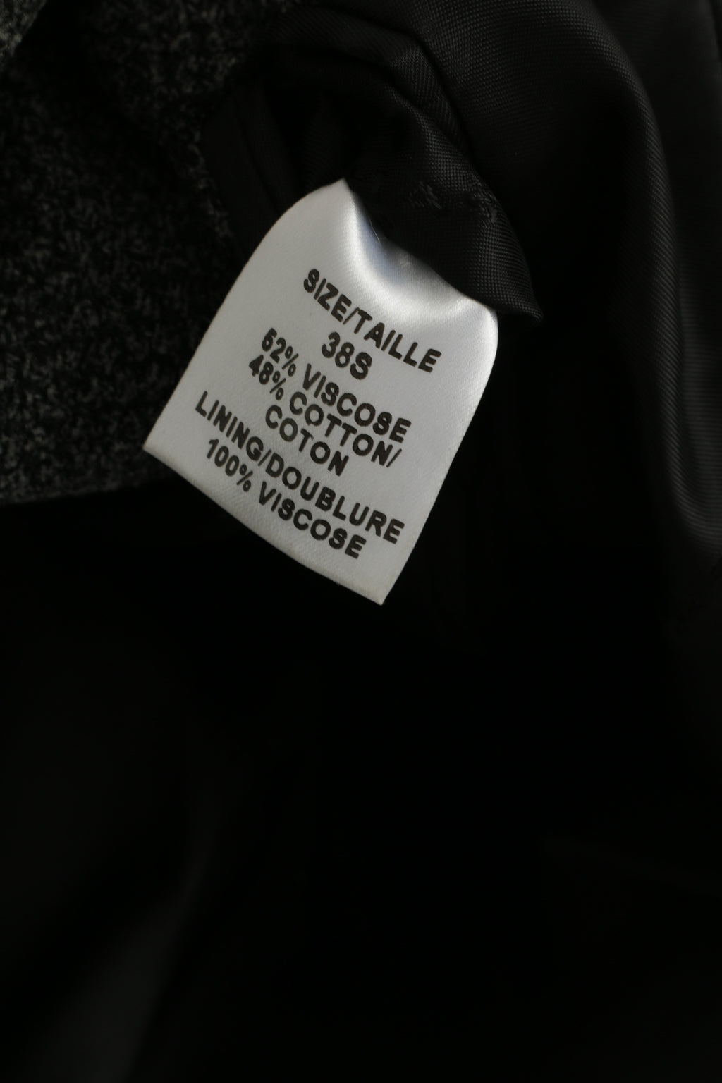 Rochas Paris Uomo 38 S Blazer Giacca monopetto in misto cotone grigio