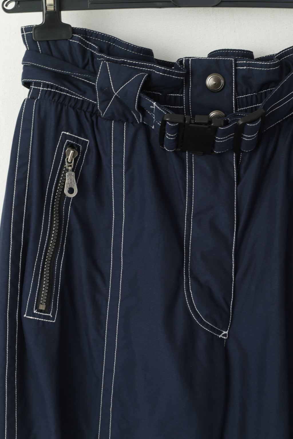 Rodeo by C&amp;A Pantalon de ski femme M Pantalon de snowboard bleu marine avec ceinture