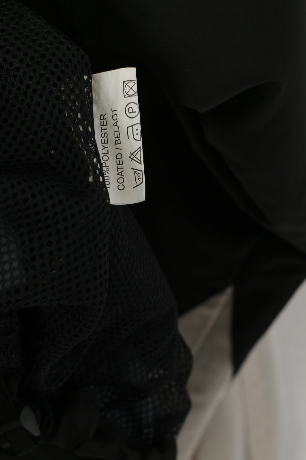 Stormberg Uomo L Giacca leggera Bomber nero beige con cerniera intera Abbigliamento sportivo