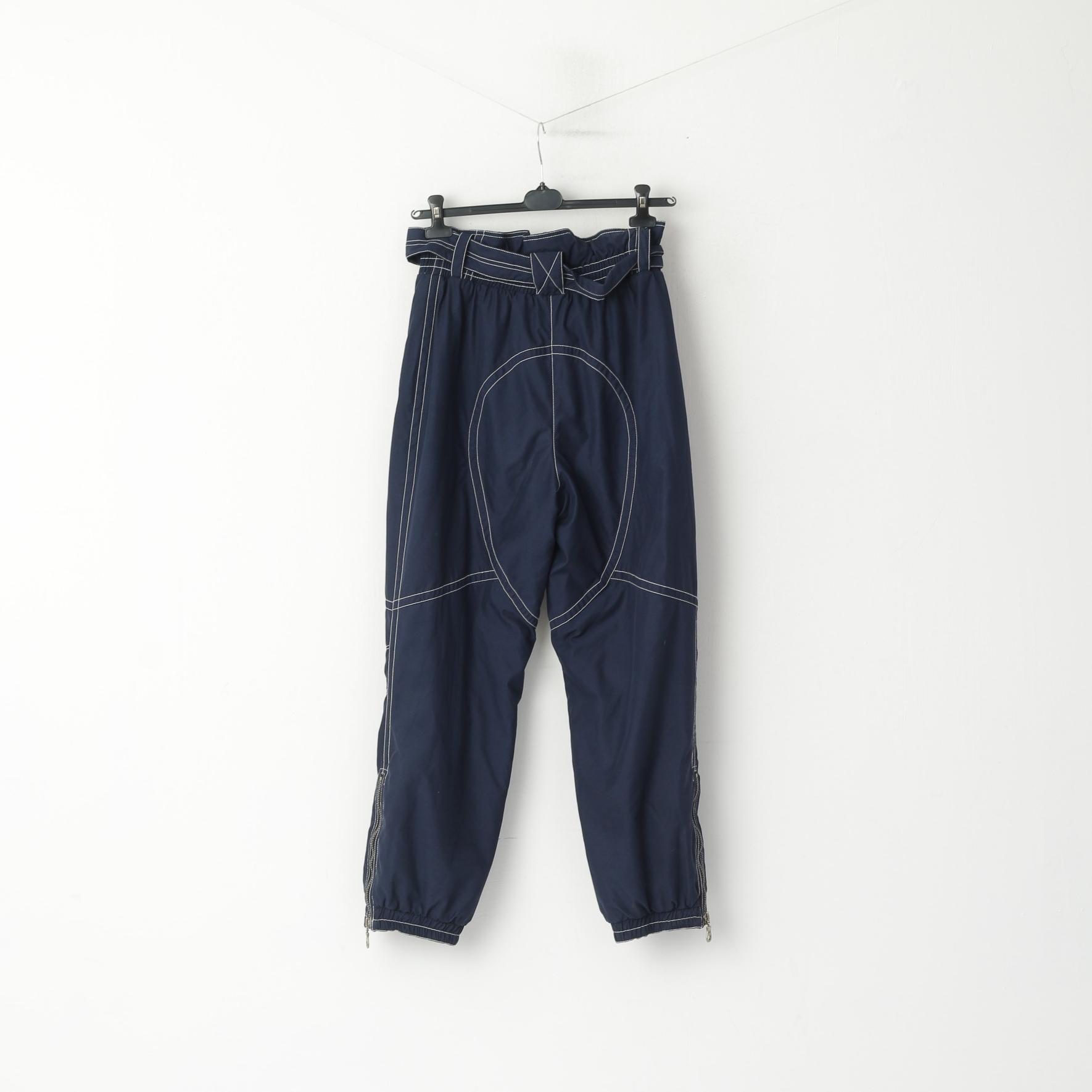 Rodeo by C&amp;A Pantalon de ski femme M Pantalon de snowboard bleu marine avec ceinture