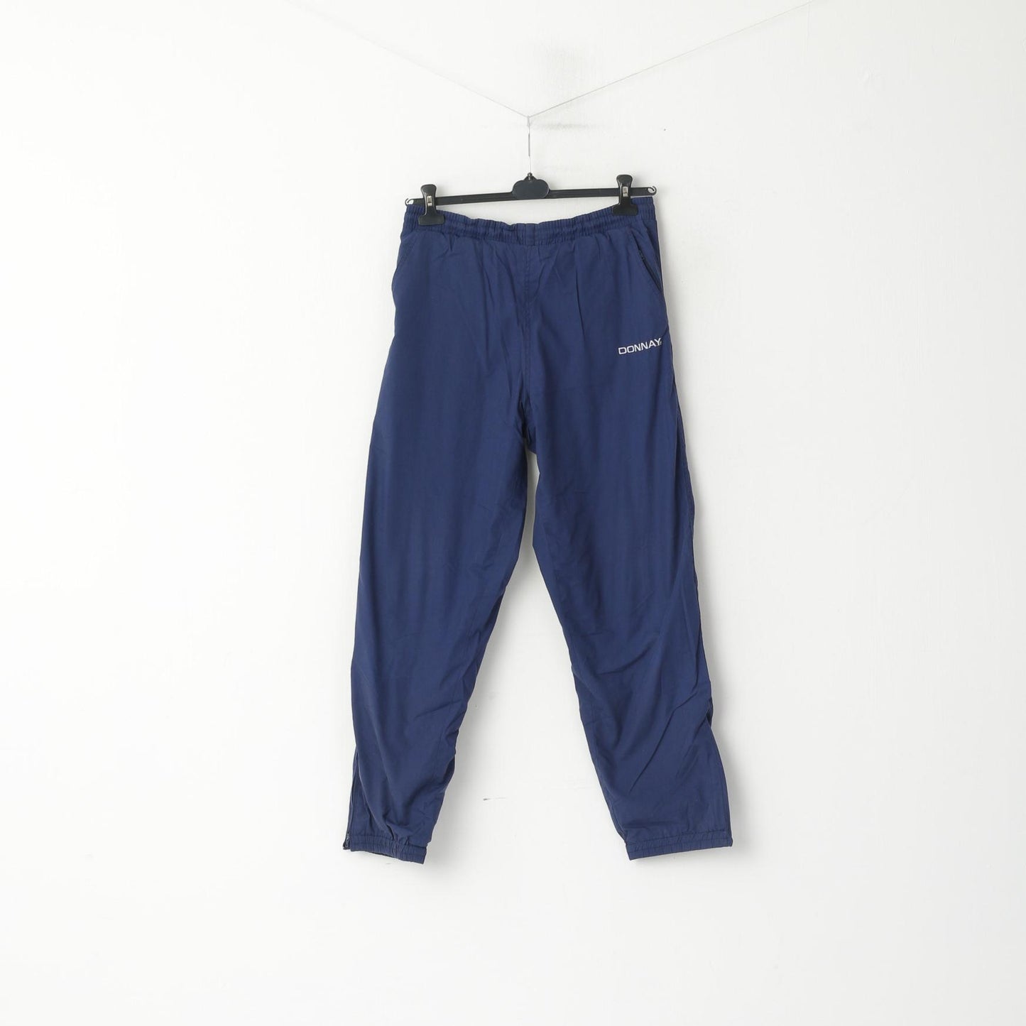 Donnay Men S Sweatpants Navy Vintage Drawstring Waist Sportswear Pants