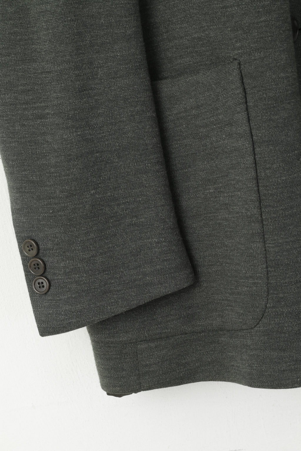 Paul Costelloe Men 42 52 Blazer Gray Wool Plain Classic Single Breasted Jacket