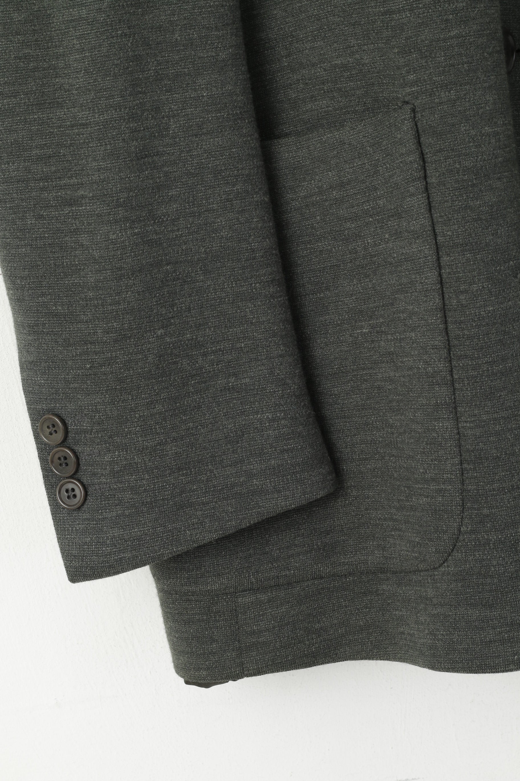 Paul Costelloe Men 42 52 Blazer Gray Wool Plain Classic Single Breasted Jacket