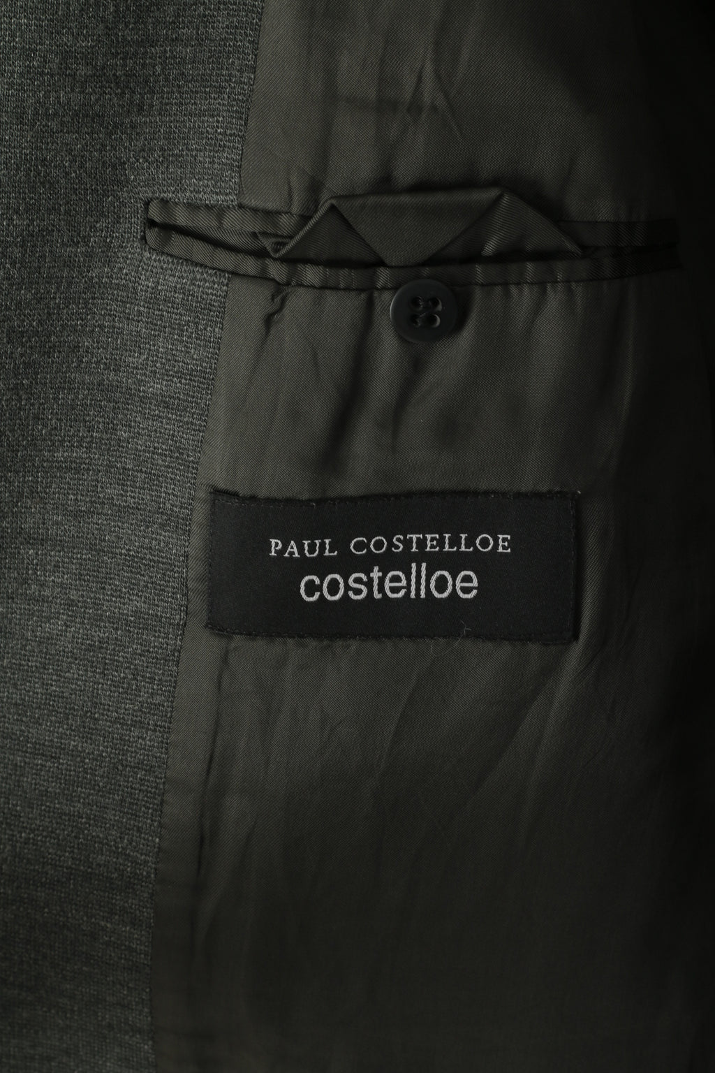 Paul Costelloe Men 42 52 Blazer Gray Wool Plain Classic Single Breasted Jacket