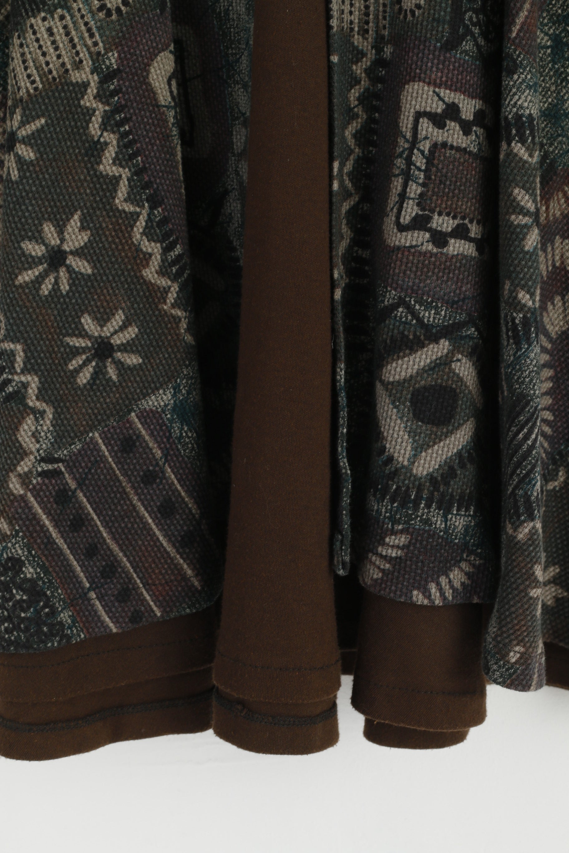 Jazz Collection Mini robe pour femme Vert imprimé Swing Skater Col rond