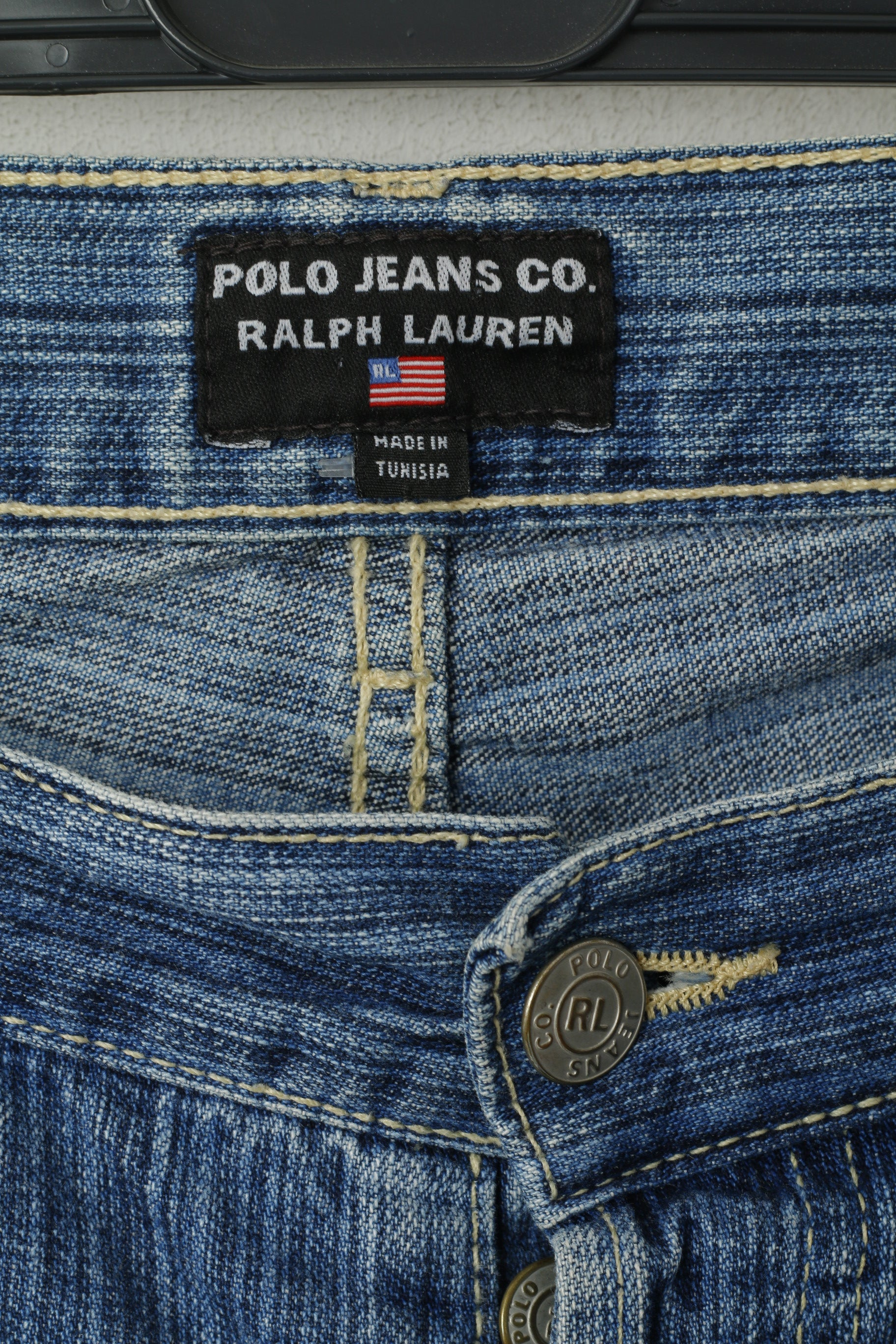 Polo Jeans CO. Ralph Lauren Men 35 Trousers Denim Jeans Cotton Straight Pants