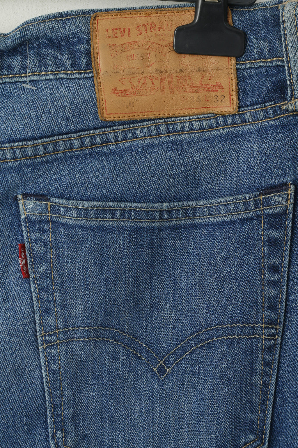 Levi's Men W 34 L 32 Jeans Trousers Blue Denim 510 Slim Skinny Fit Pants
