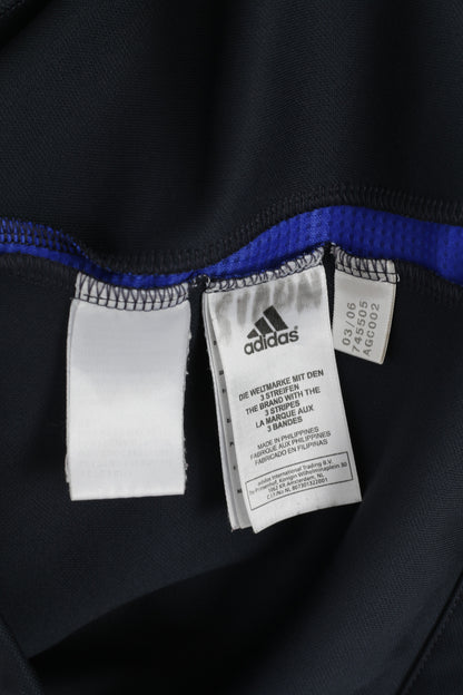 Adidas FC Kufstein Hommes M Sweatshirt Bleu Fermeture Éclair Complète Football Club Survêtement