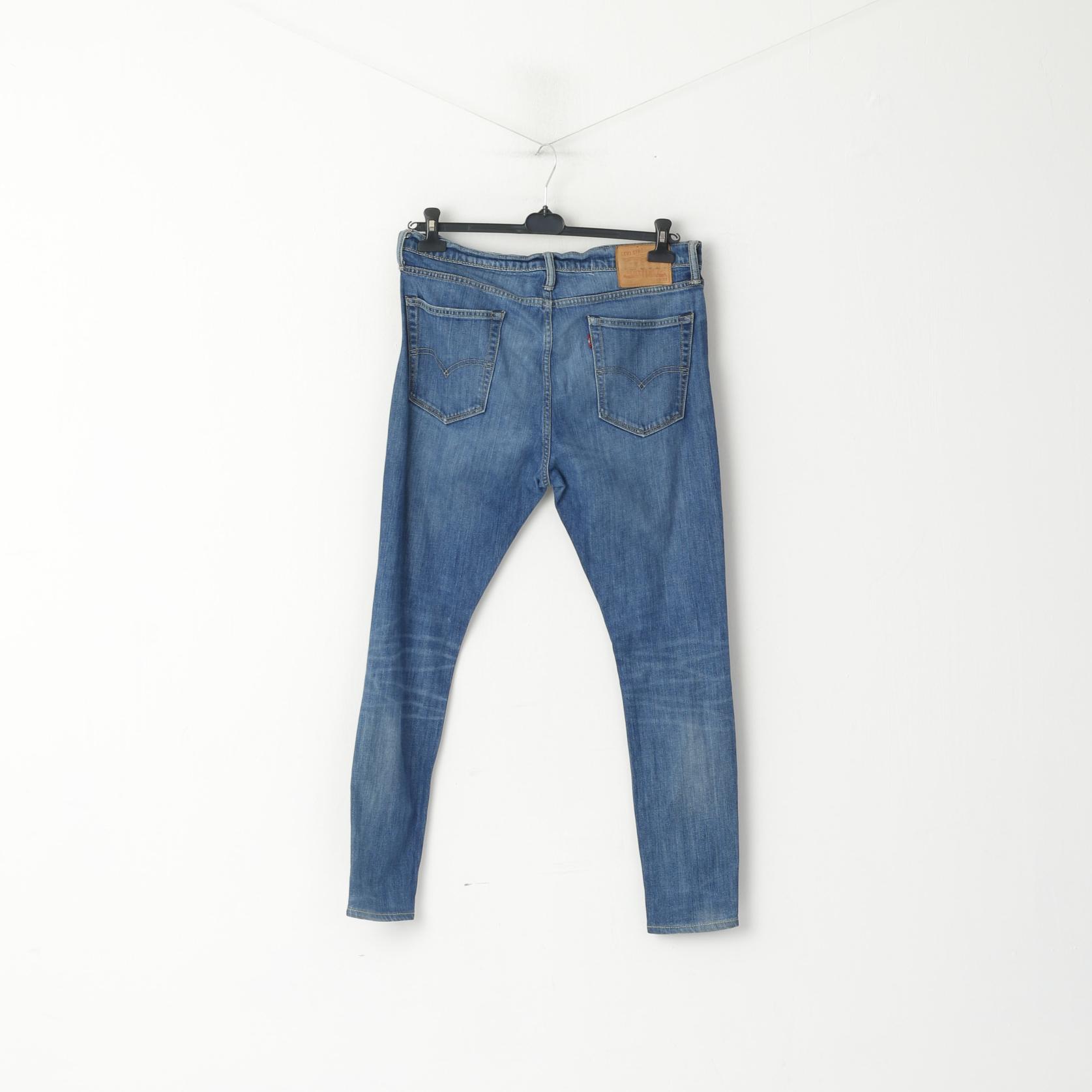 Levi's Men W 34 L 32 Jeans Trousers Blue Denim 510 Slim Skinny Fit Pants
