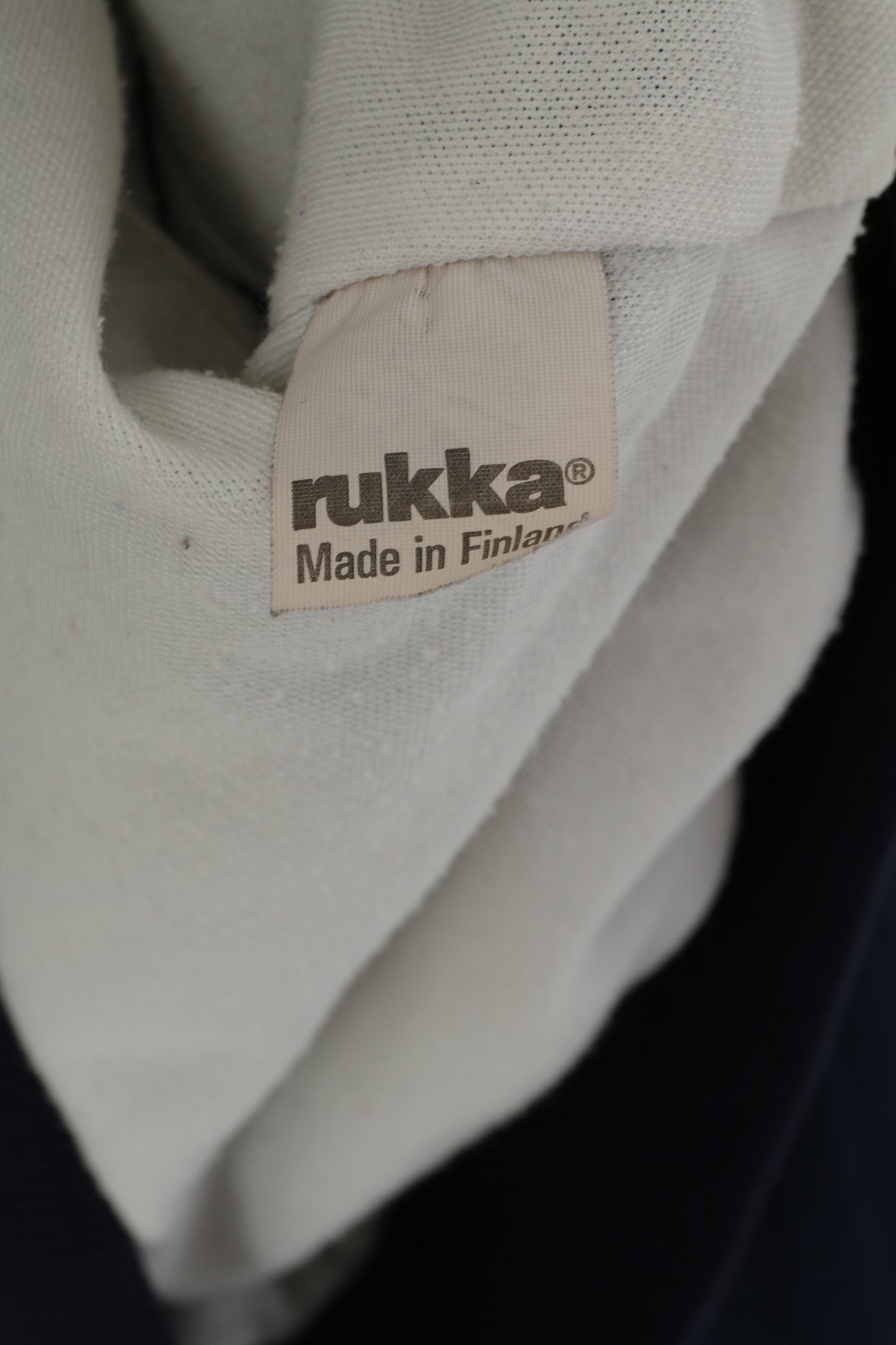 Rukka Giacca da uomo M Pullover Navy Vintage con scollo a V Finlandia Sportswear Top da esterno