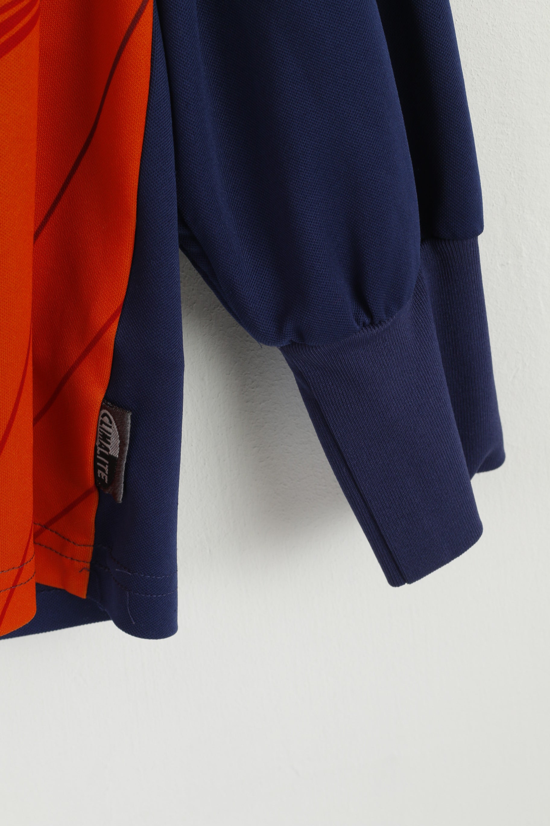 Adidas Maillot de football orange XL pour homme avec col en V et manches longues