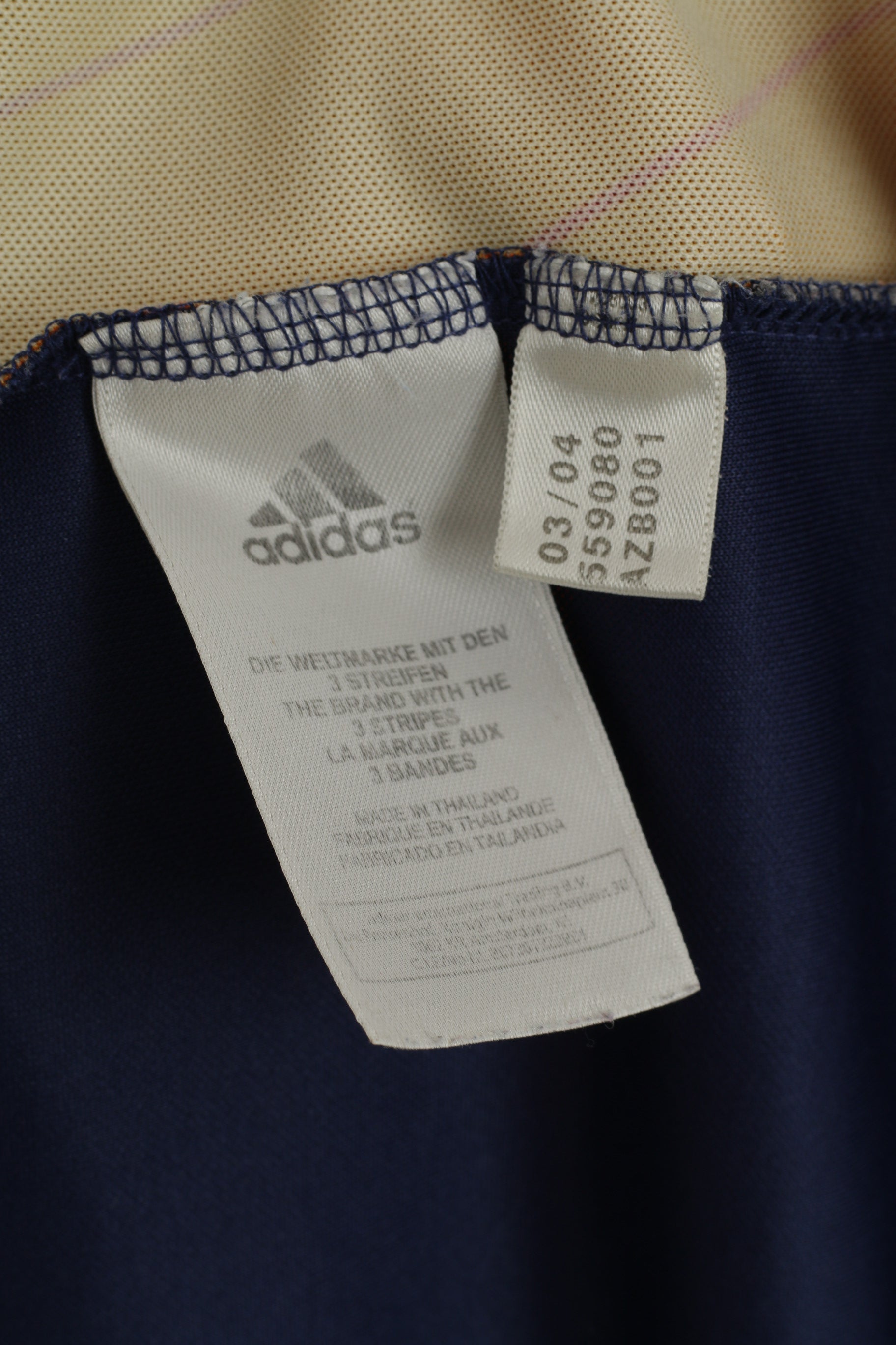 Adidas Maillot de football orange XL pour homme avec col en V et manches longues