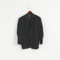 Sunset Suits Giacomo Homme 104 40 Blazer Gris Laine Mélangée Veste Simple Boutonnage