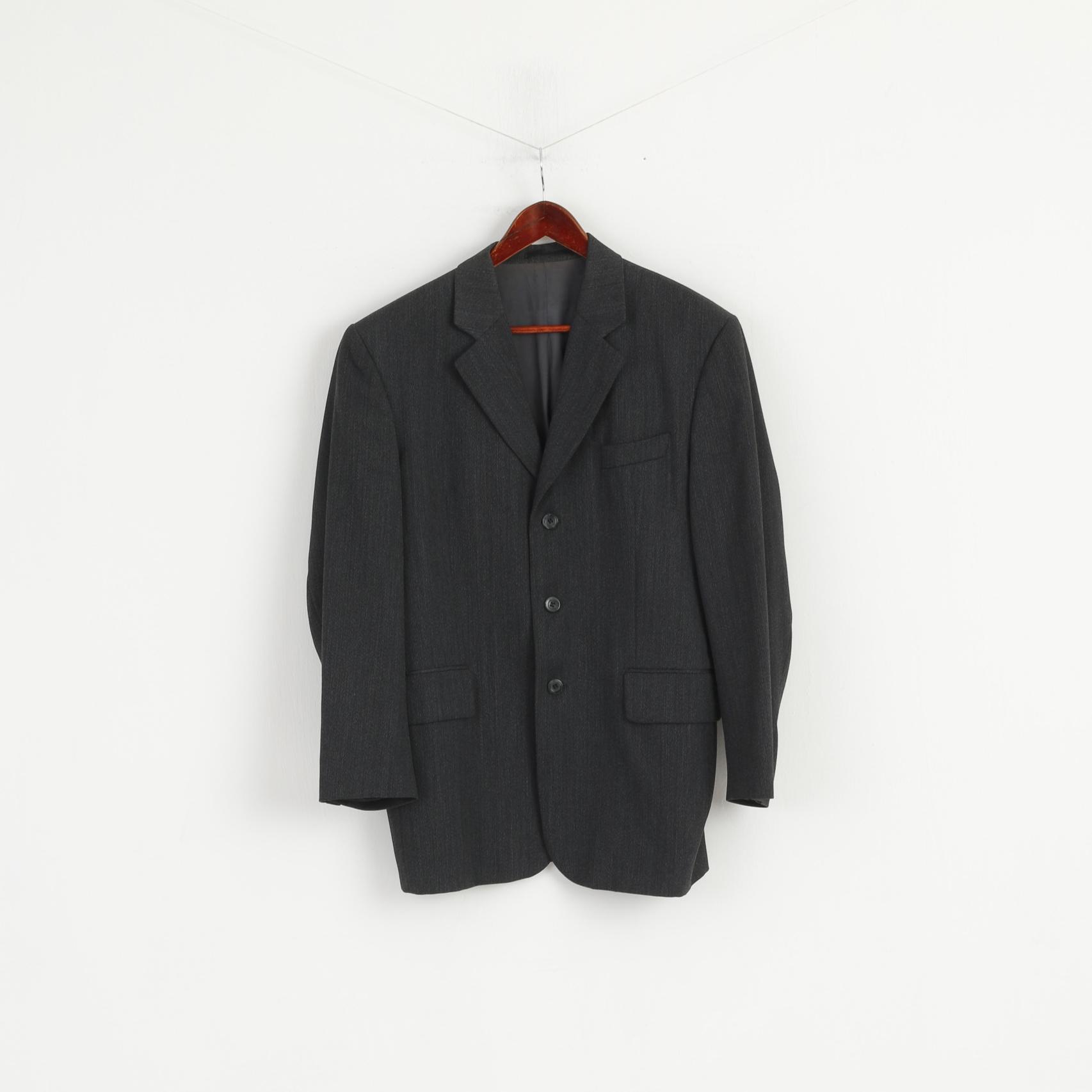 Sunset Suits Giacomo Uomo 104 40 Blazer Giacca monopetto in misto lana grigia