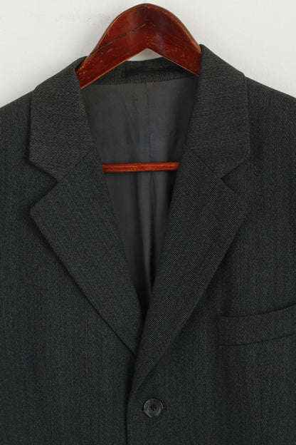 Sunset Suits Giacomo Men 104 40 Blazer Grey Wool Blend Single Breasted Jacket