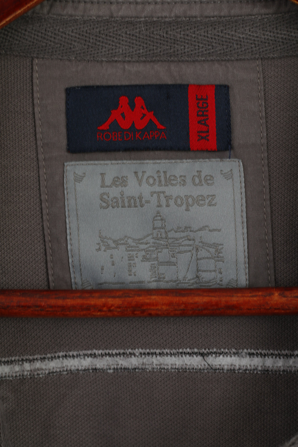 Robe Di Kappa Polo da uomo XL (L) in cotone grigio Saint Tropex 2015 Top limitato