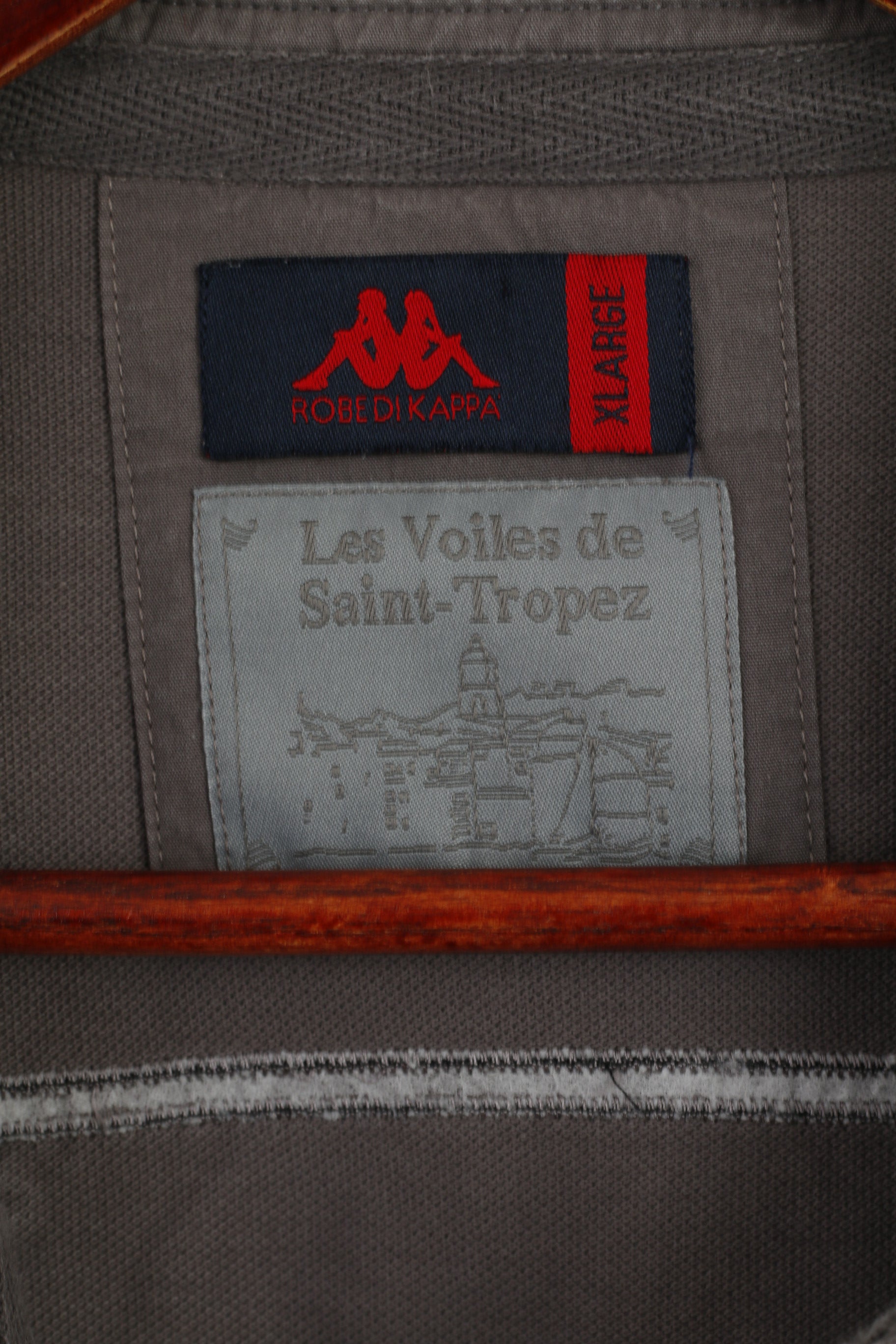 Robe Di Kappa Polo da uomo XL (L) in cotone grigio Saint Tropex 2015 Top limitato