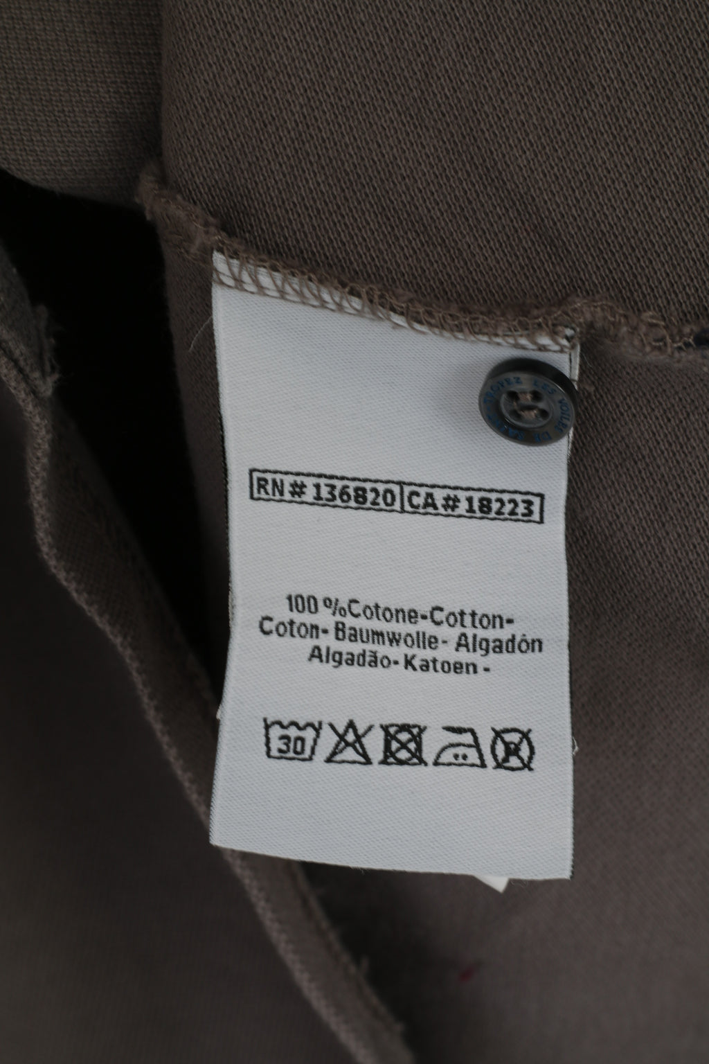 Robe Di Kappa Polo da uomo XL (L) in cotone grigio Saint Tropex 2015 Top limitato