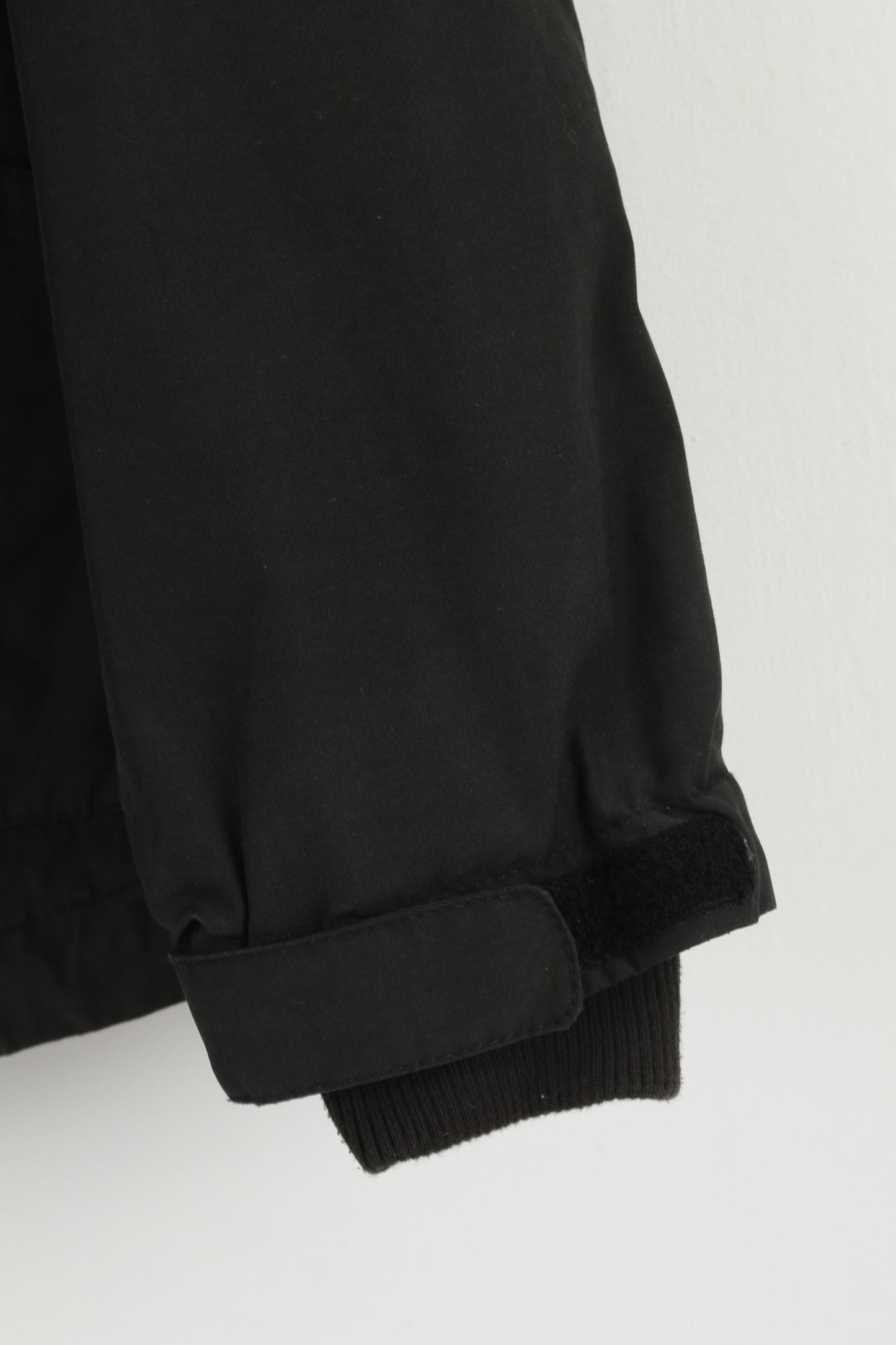 Henry Choice Men XL Jacket Black Dakota Pernament Denim Hood Fleece Lined Top