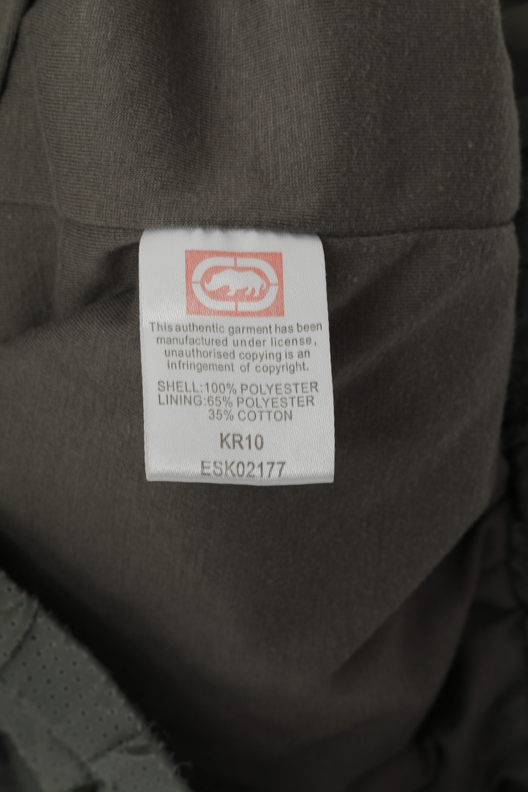 ECKO Unltd. Men S Jacket Gray Lightweight Zip Up Hooded Big Logo Sport Top