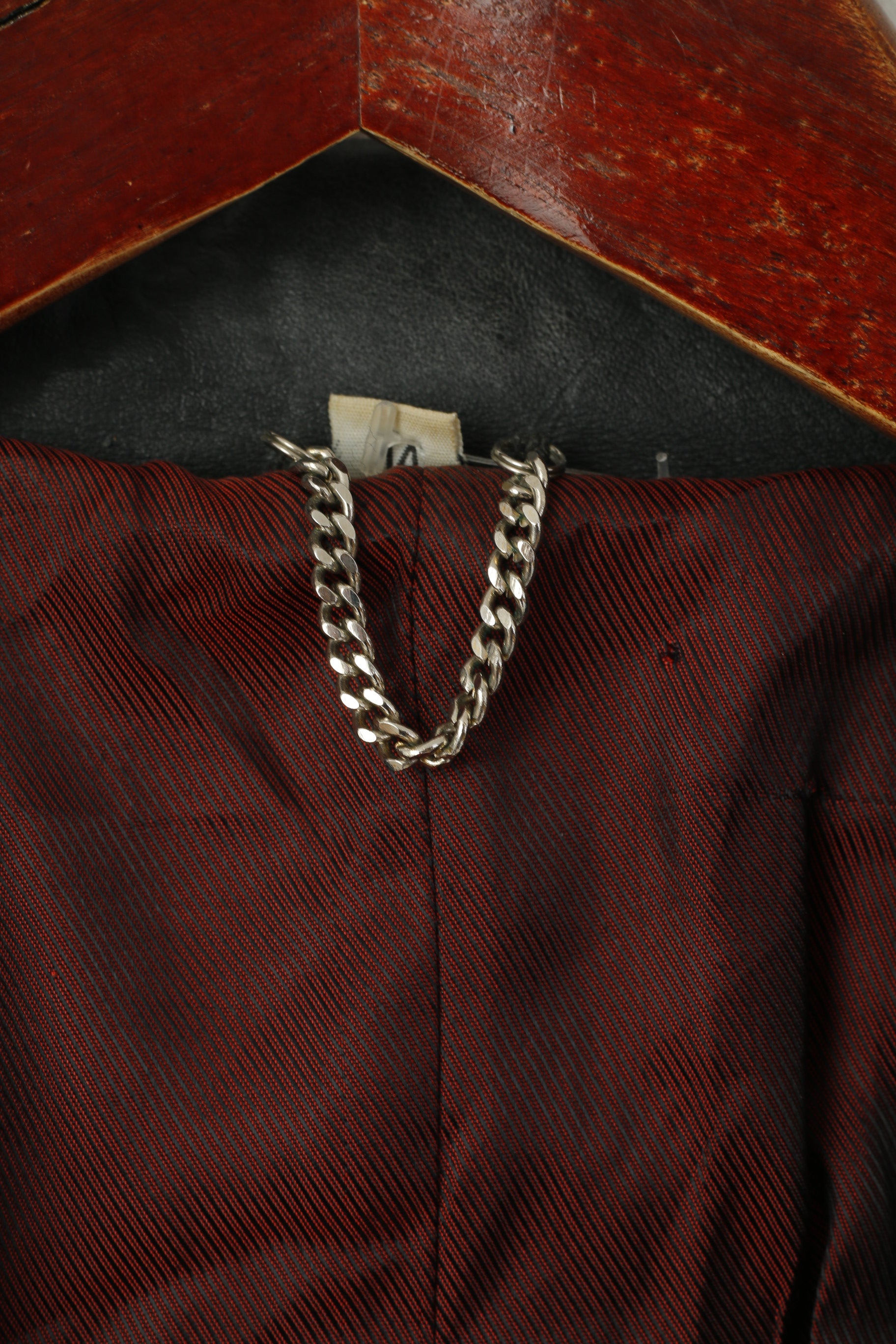 Freemans Sketchley Femmes 14 M Manteau En Cuir Noir Simple Boutonnage Rétro