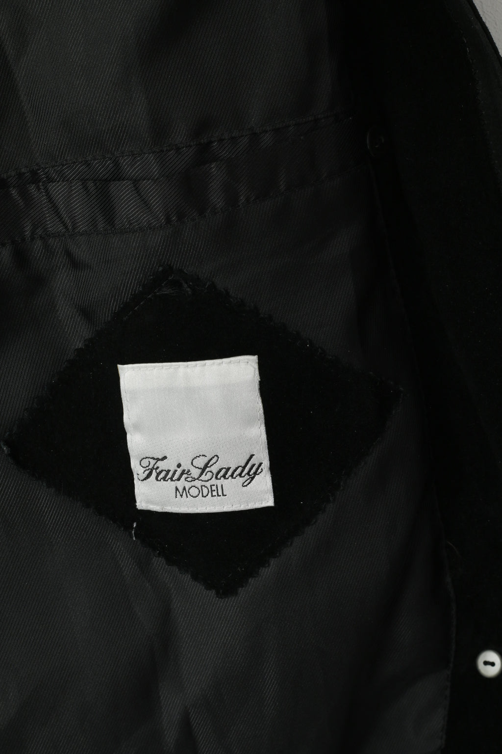 Fair Lady Modell Women M Jacket Black Leather Vintage 90s Shiny Classic Top
