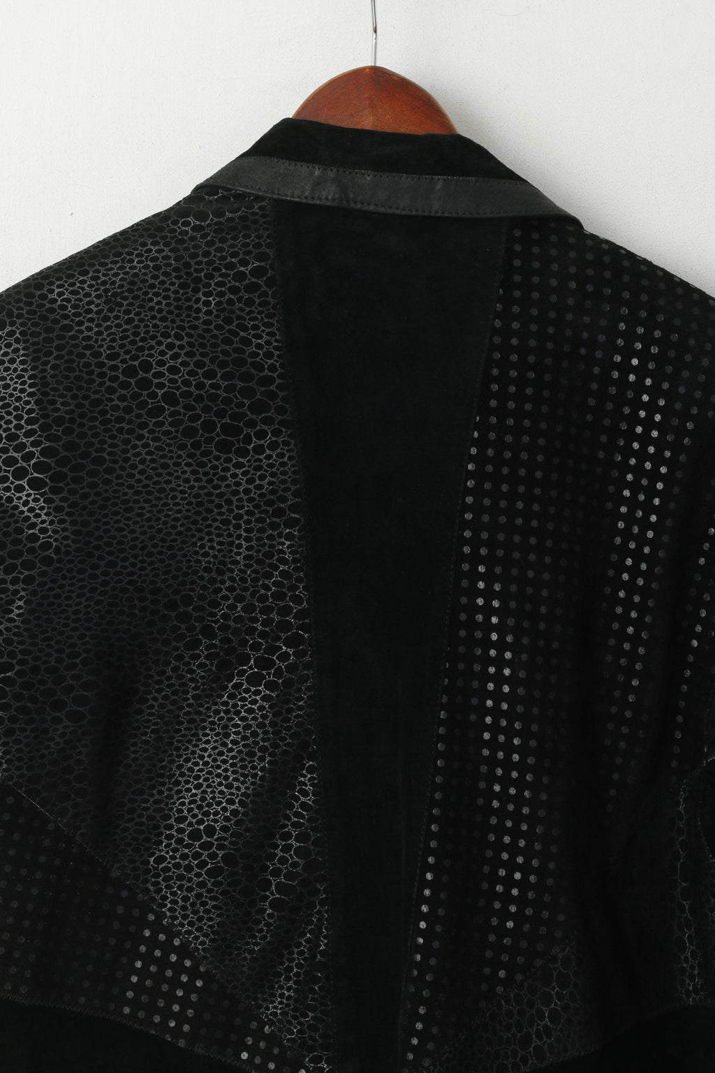 Fair Lady Modell Women M Jacket Black Leather Vintage 90s Shiny Classic Top
