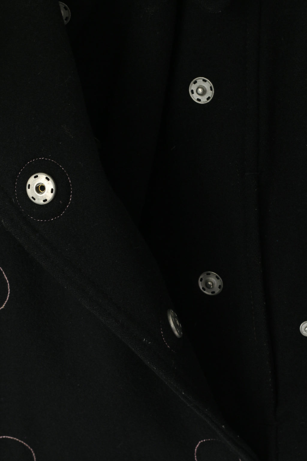 Ecko Red Women M Jacket Black Wool Nylon Blend Cropped Snaps Casual Top