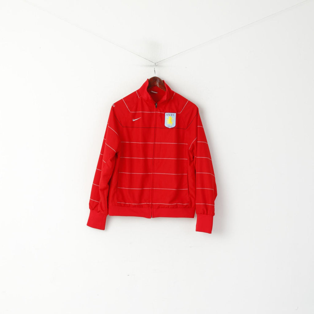 Nike Aston Villa Veste pour Homme Rouge AVFC Football Full Zip Sportswear Survêtement